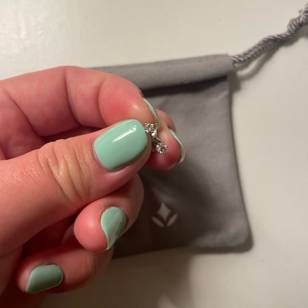 Brilliant Earth 14K White Gold Lab Diamond Stud Earrings (0.16 ct.tw)